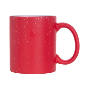 Branded Colour Changing Mug - Glitter Red